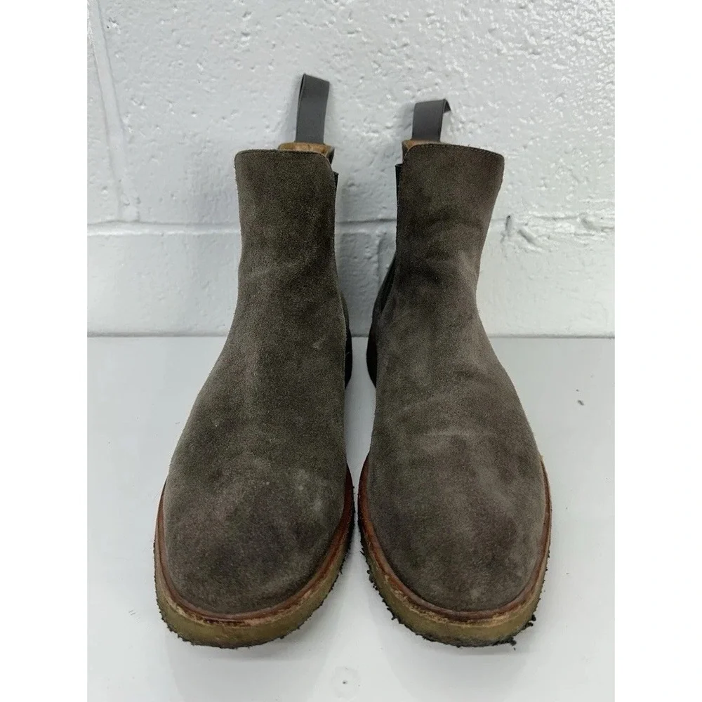 New Republic Mark McNairy Suede Mens US 10 Sonoma Chelsea Boots Crepe Sole Brown